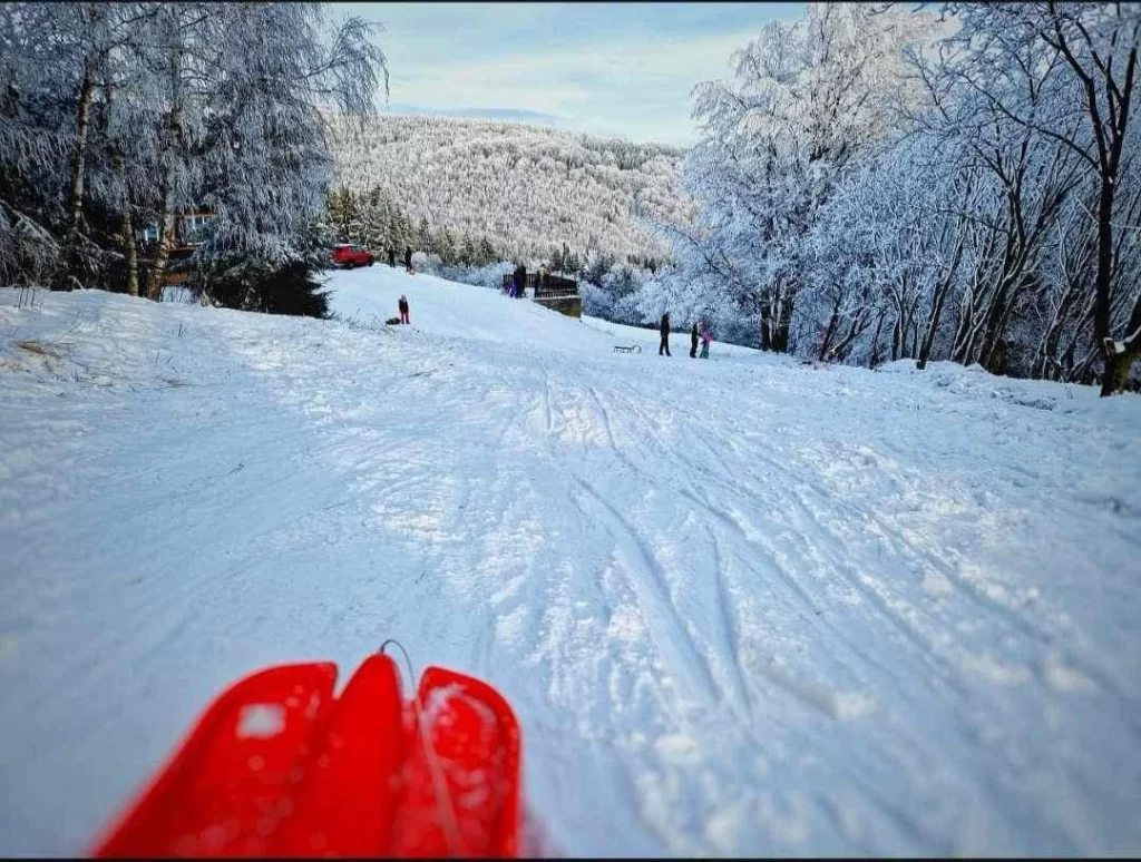Zimní krajina v Krušných horách